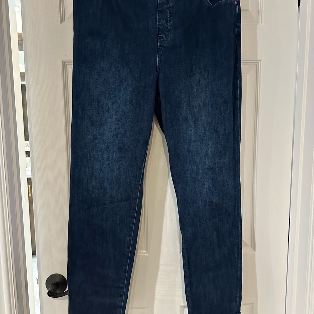 Soft Surroundings Women's Dark Blue Skinny Jeans